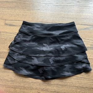 Black Camo Lux Swing Skort by Athleta Girl
